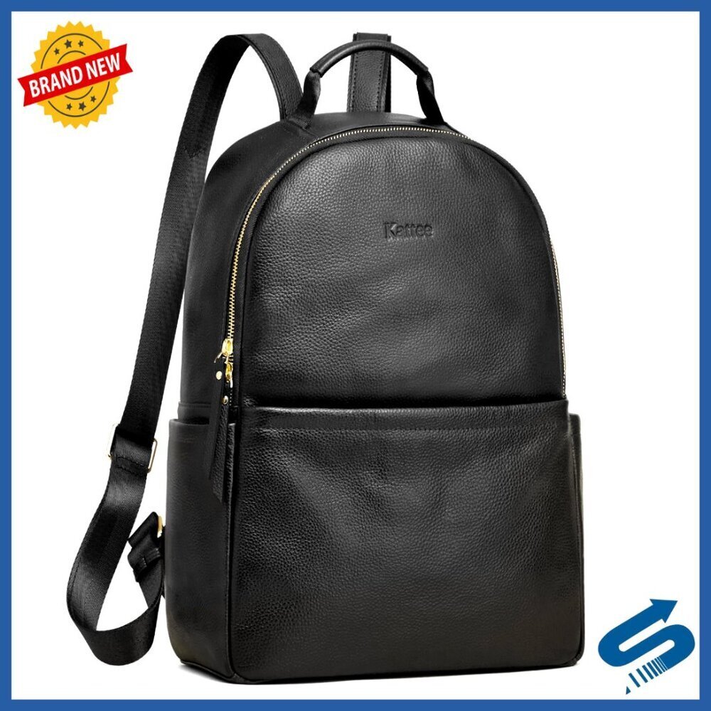 Genuine Leather Backpack Purse Antitheft Rucksack Soft Work Casual Daypack